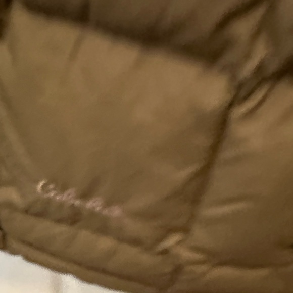 Cabela's Goose Down 650 Fill Olive Green Quilted Puffer Vest Size L Reg - Picture 5 of 7